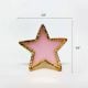 Pink Handmade Brass Star Knob